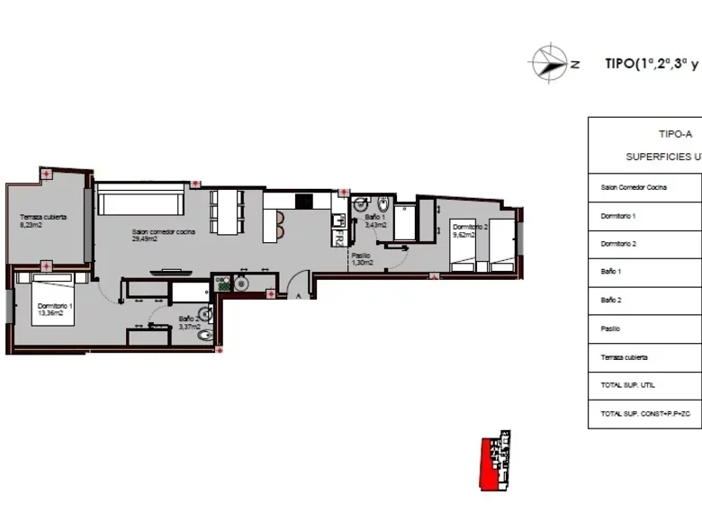 2 bedroom apartment 100 m² Torrevieja, Spain