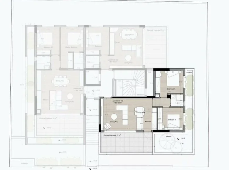 2 bedroom apartment 86 m² Germasogeia, Cyprus