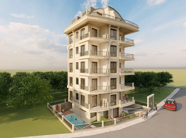 Mieszkanie 2 pokoi 47 m² Alanya, Turcja