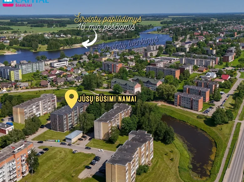Appartement 2 chambres 56 m² Siupariai, Lituanie