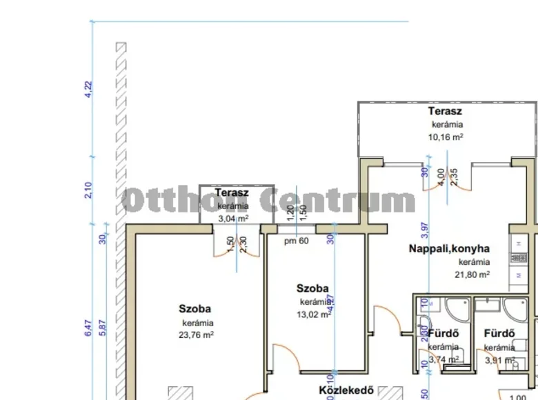 Квартира 3 комнаты 80 м² Balatonoszoed, Венгрия