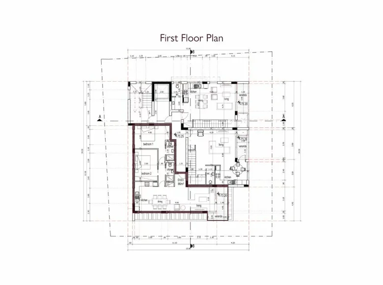 Квартира 2 спальни 86 м² Лимасол, Кипр