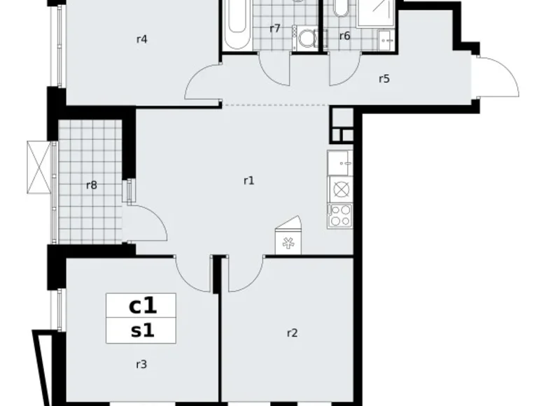 Apartamento 3 habitaciones 65 m² poselenie Sosenskoe, Rusia