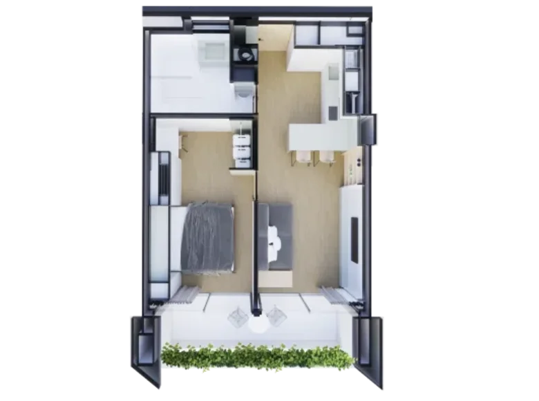 1 bedroom apartment 51 m² Choeng Thale, Thailand