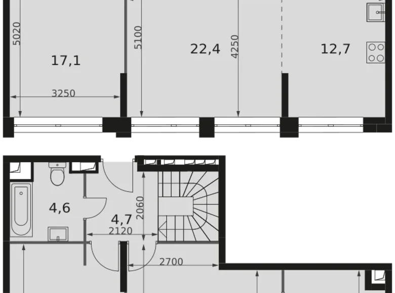 Квартира 6 комнат 126 м² Северо-Западный административный округ, Россия