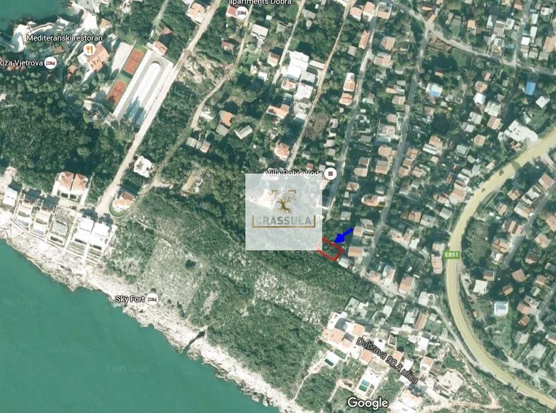 Parcelas 327 m² Pecurice, Montenegro