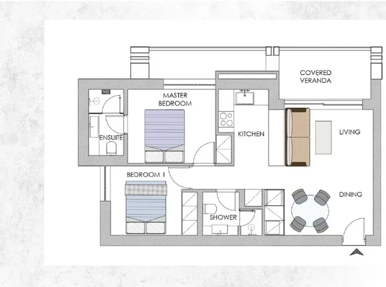 Wohnung 3 Zimmer 77 m², Griechenland