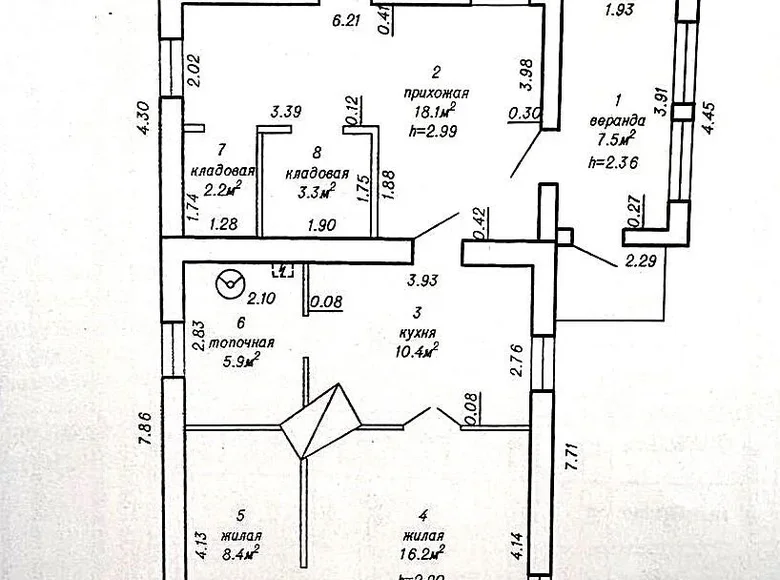 House 65 m² Zmurauka, Belarus