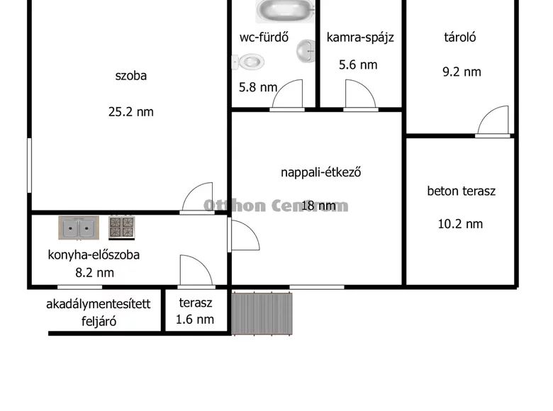 Dom 2 pokoi 63 m² Fenyeslitke, Węgry