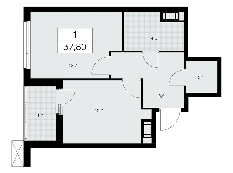 Mieszkanie 1 pokój 38 m² Krasnoye Selo, Rosja