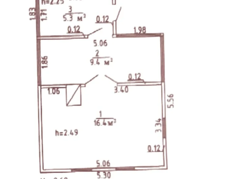 Casa 31 m² Kalodziscanski sielski Saviet, Belarús