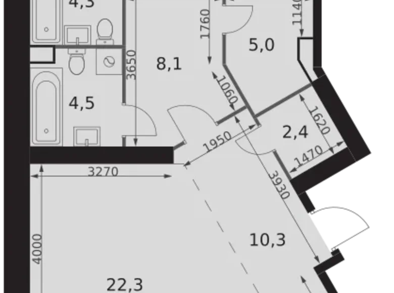 Mieszkanie 3 pokoi 113 m² Konkovo District, Rosja