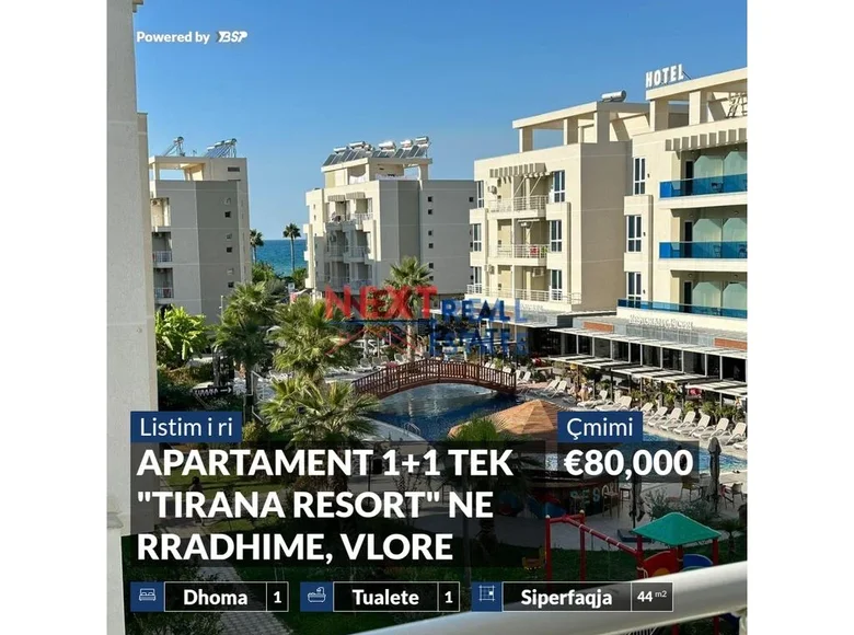 1 bedroom apartment 44 m² Radhime, Albania