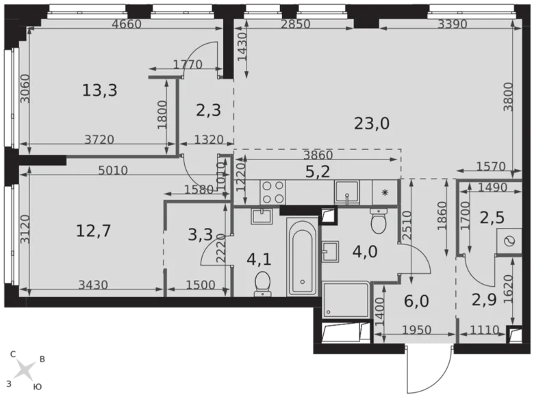 Wohnung 3 zimmer 79 m² Moskau, Russland
