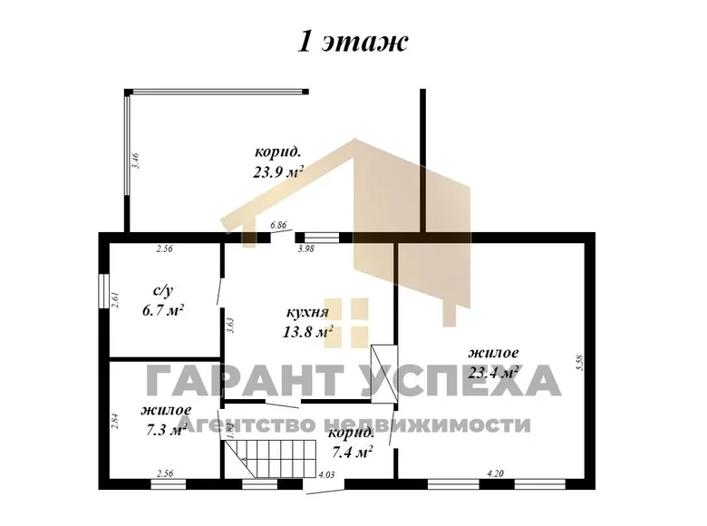 House 120 m² Dzmitrovicki sielski Saviet, Belarus