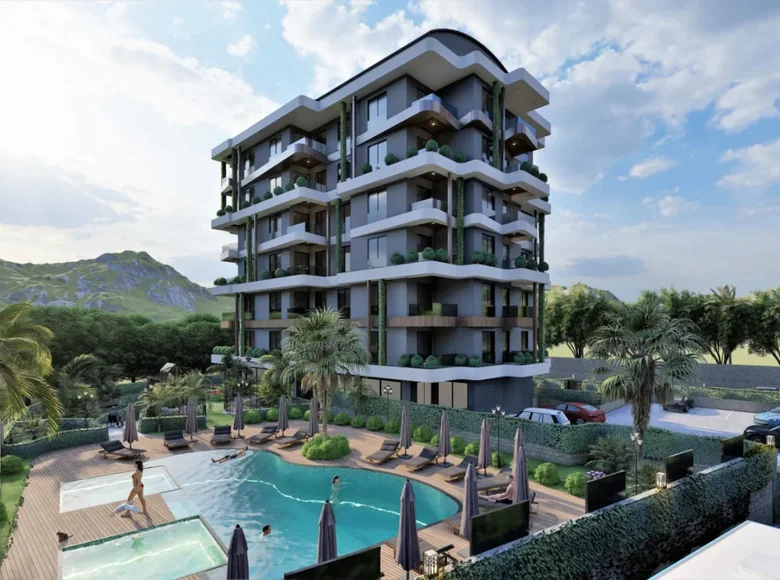 1 bedroom apartment 59 m² Avsallar, Turkey