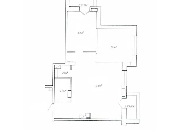 3 room apartment 85 m² Minsk, Belarus