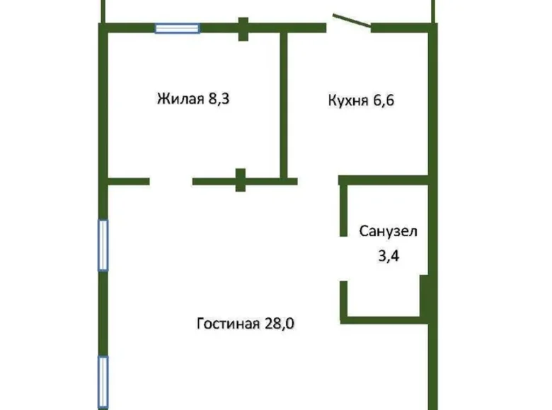 House 53 m² Lubiscycy, Belarus