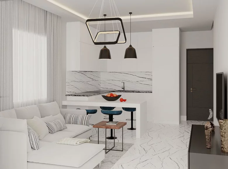 Mieszkanie 2 pokoi 52 m² Alanya, Turcja