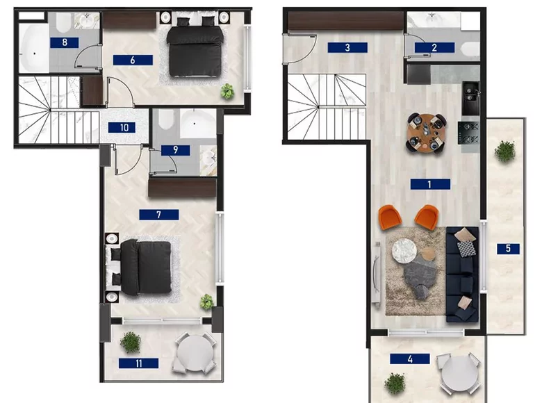Appartement 3 chambres 126 m² Incekum, Turquie