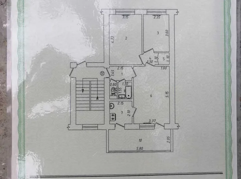 Kvartira 3 xonalar 67 m² Toshkentda