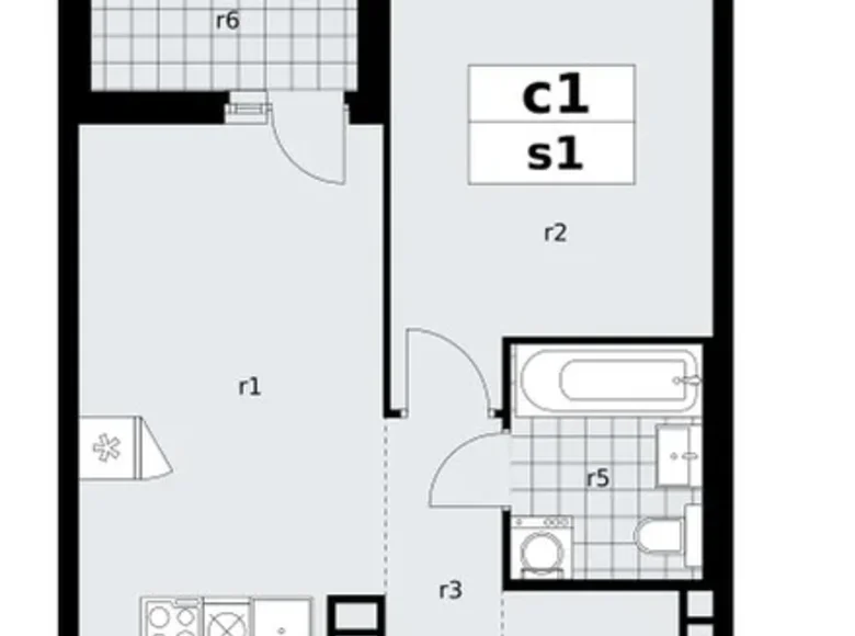 1 room apartment 39 m² poselenie Sosenskoe, Russia