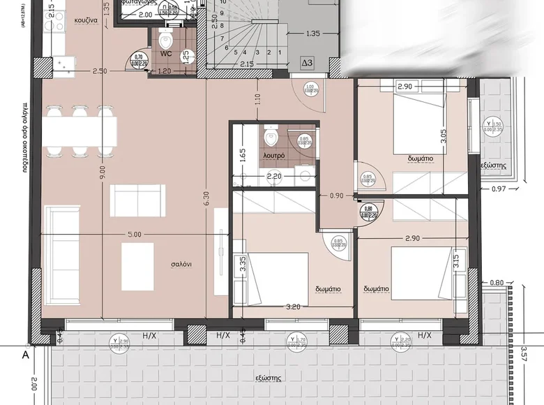 3 bedroom apartment 122 m² Municipality of Thessaloniki, Greece