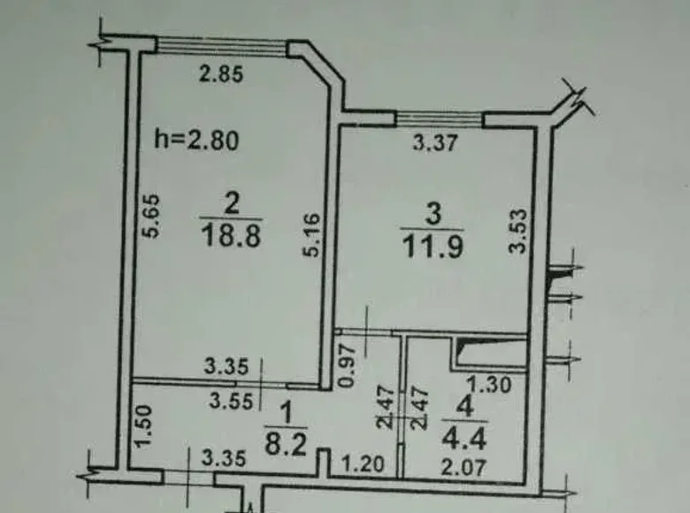 Appartement 1 chambre 44 m² Odessa, Ukraine