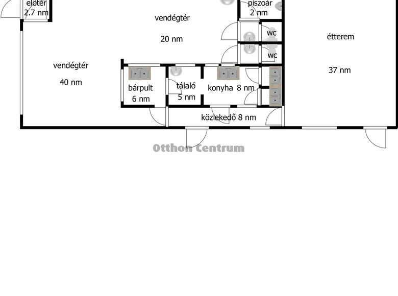 Коммерческое помещение 130 м² Szabolcsbaka, Венгрия