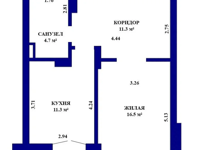 Apartamento 1 habitación 46 m² Minsk, Bielorrusia