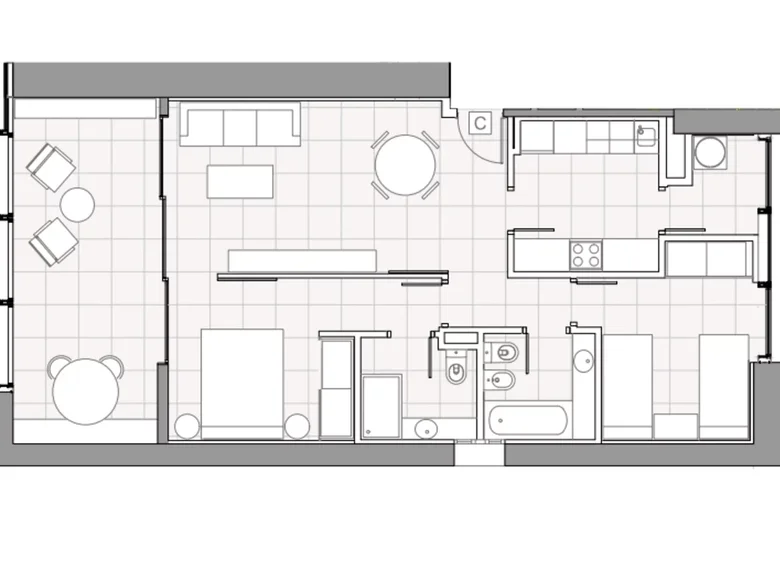 Wohnung 3 Zimmer 96 m² Benidorm, Spanien