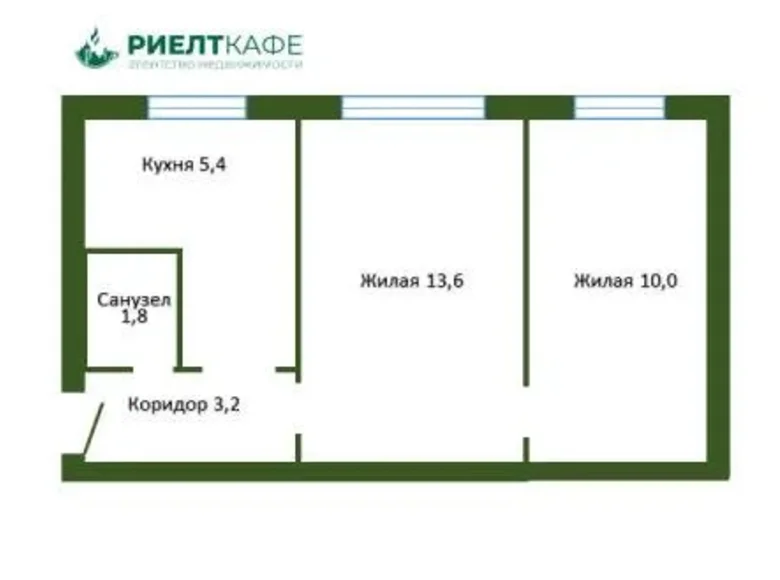 Квартира 2 комнаты 34 м² Лида, Беларусь