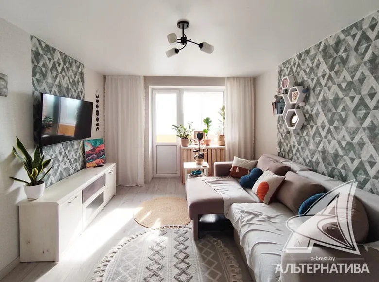 2 room apartment 48 m² Muchaviecki sielski Saviet, Belarus