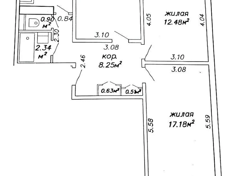 Wohnung 3 zimmer 66 m² Minsk, Weißrussland