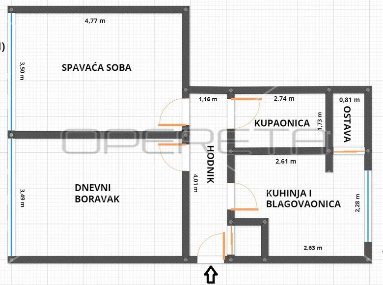 Appartement 2 chambres 52 m² Ville de Zagreb, Croatie