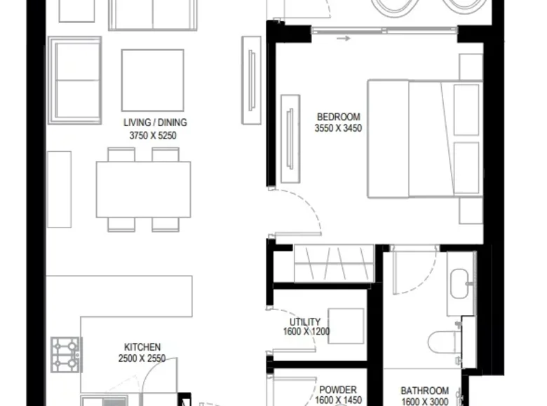 Kondominium 2 Zimmer 68 m² Dubai, Vereinigte Arabische Emirate