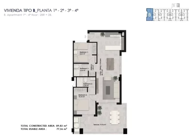 Apartamento 3 habitaciones 77 m² Torrevieja, España