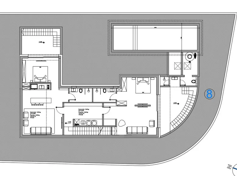 Maison 5 chambres 318 m² koinoteta agiou tychona, Bases souveraines britanniques