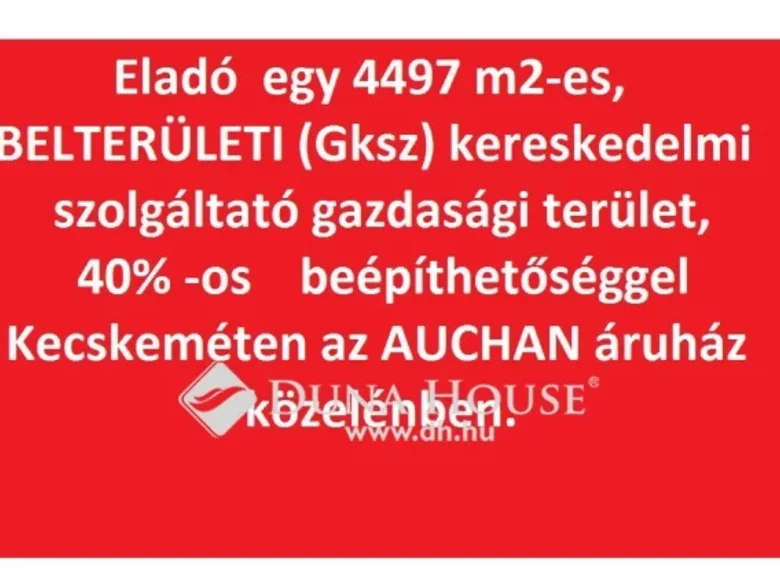 Земельные участки 4 497 м² Кечкемет, Венгрия