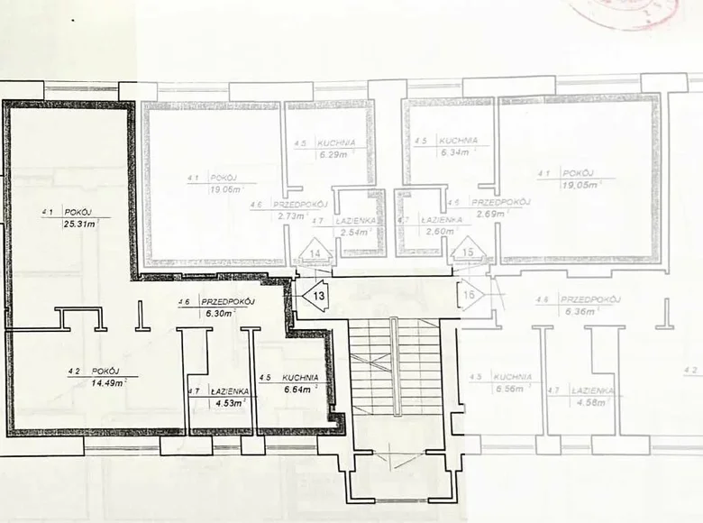 Квартира 3 комнаты 57 м² в Краков, Польша