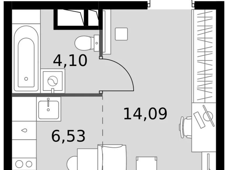 Studio 1 zimmer 25 m² Moskau, Russland