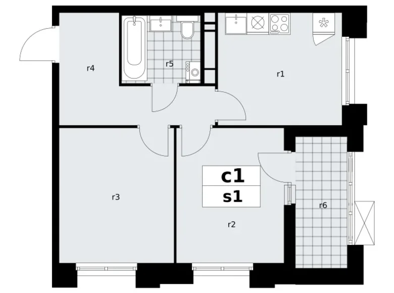 2 room apartment 48 m² poselenie Sosenskoe, Russia