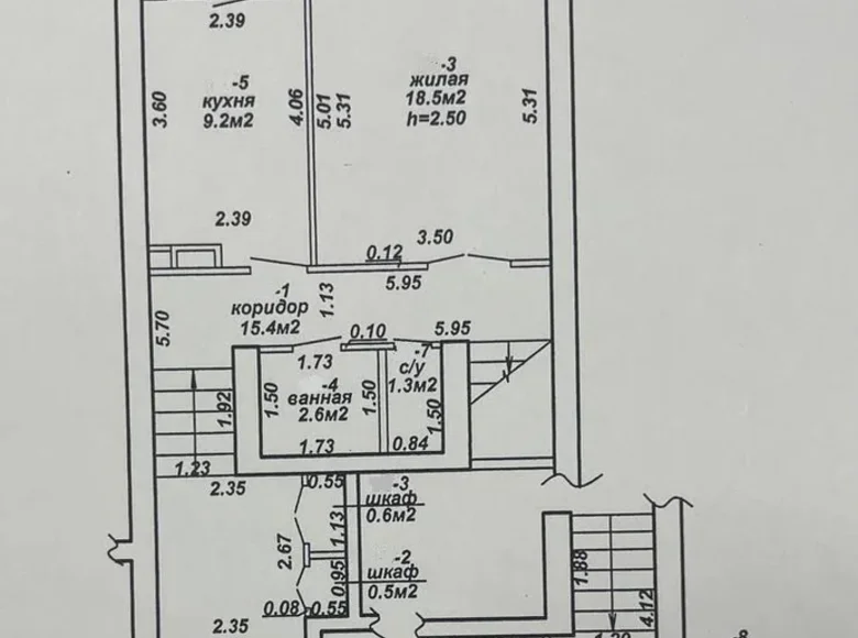 Mieszkanie 2 pokoi 63 m² Homel, Białoruś