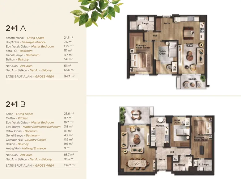 Wohnung 2 Zimmer 180 m² Marmararegion, Türkei