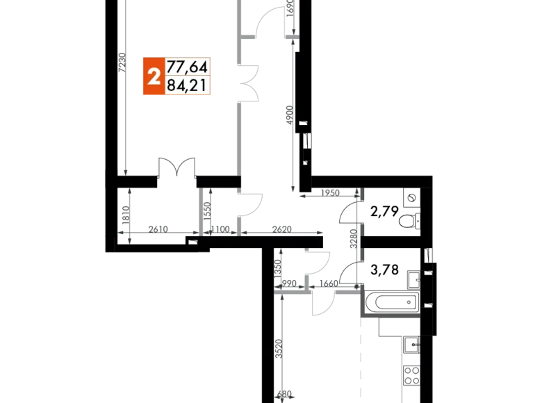 Mieszkanie 3 pokoi 99 m² Naro-Fominskiy gorodskoy okrug, Rosja