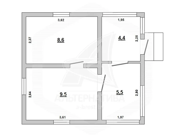 Casa 28 m² Brest, Bielorrusia