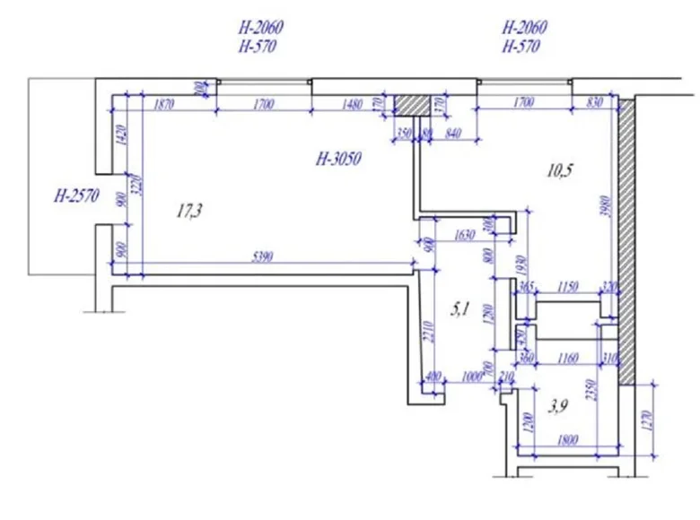 Квартира 1 комната 38 м² Одесса, Украина