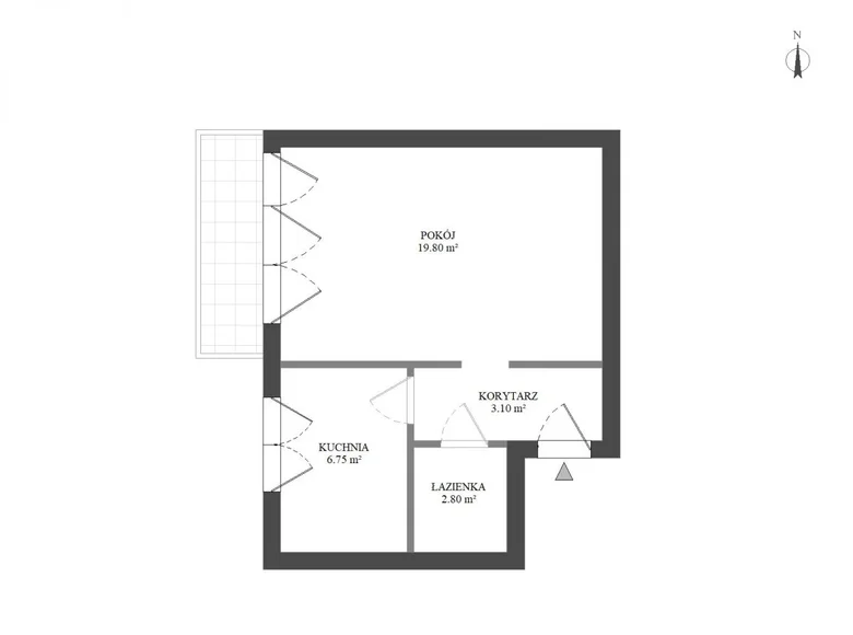 Apartamento 1 habitación 35 m² Varsovia, Polonia