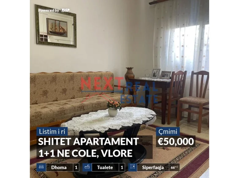 1 bedroom apartment 63 m² Vlora, Albania