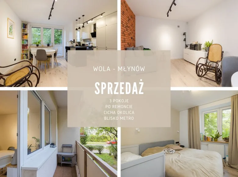 Mieszkanie 3 pokoi 54 m² Warszawa, Polska